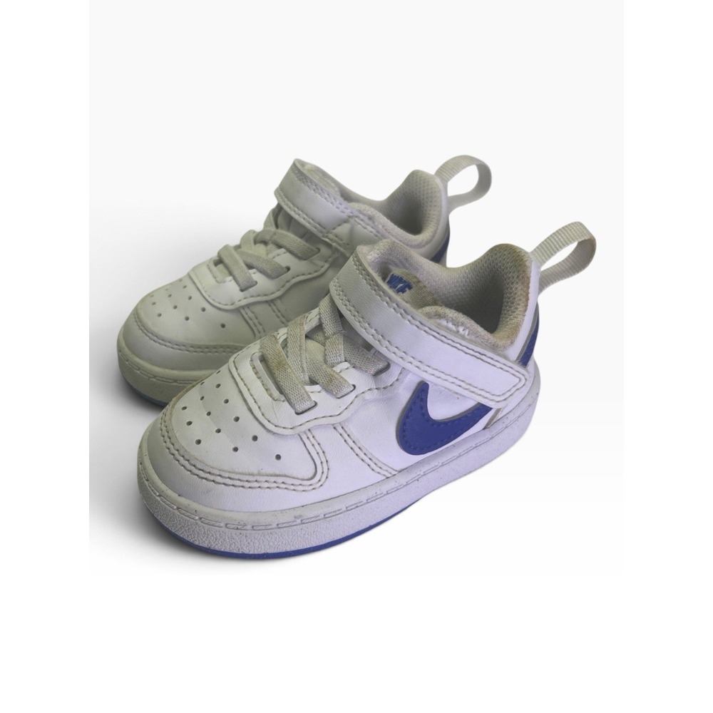Nike Court Borough Low Recraft TD White Hyper Royal Blue DV5458-110 Size 5C